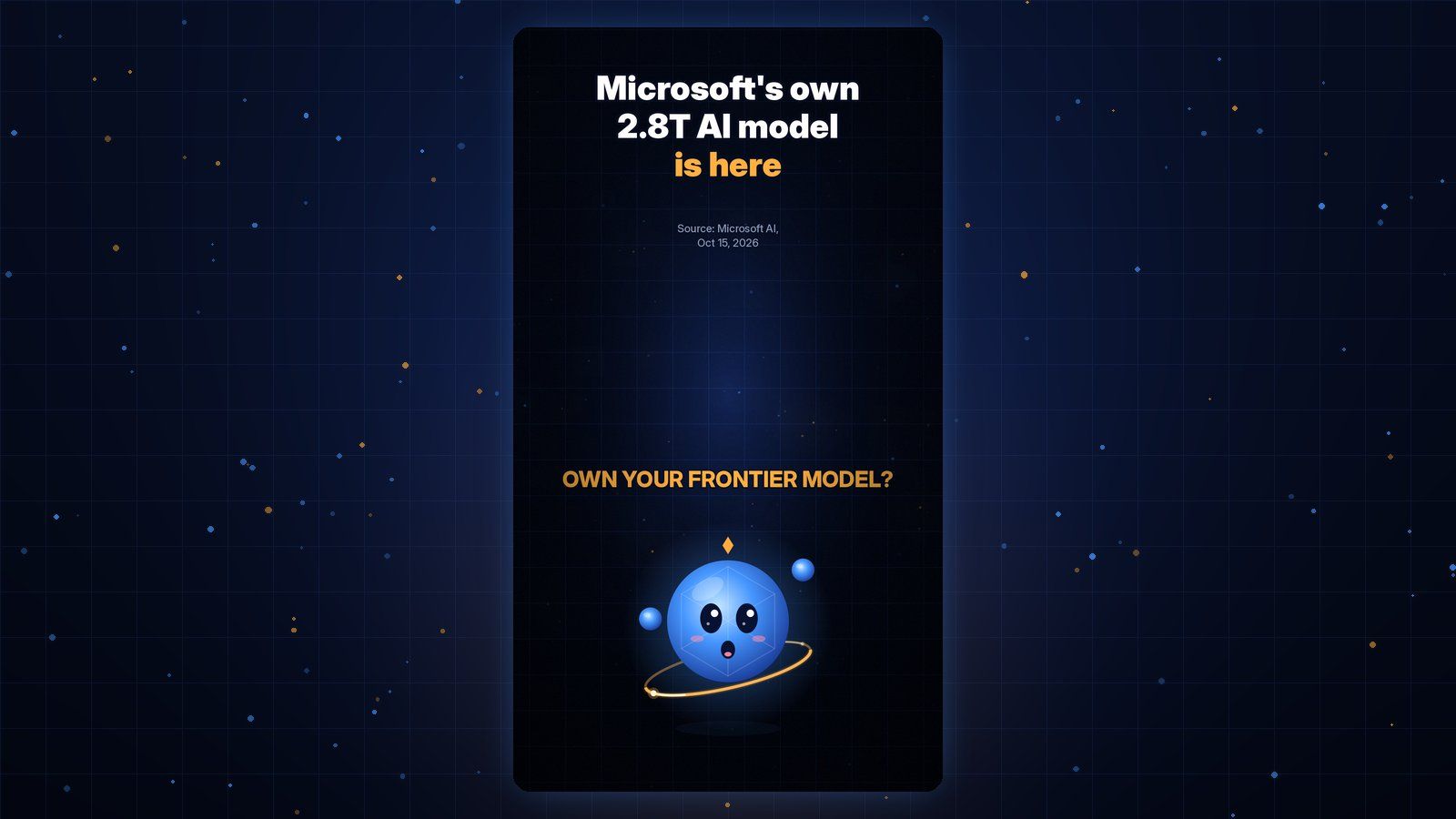 Gobi Daily title card reading Microsoft's own 2.8T AI model is here, with Gobi below.