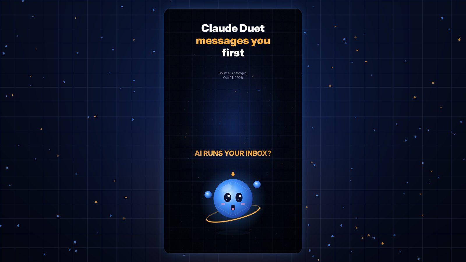 Gobi Daily title card reading Claude Duet messages you first, with Gobi below.