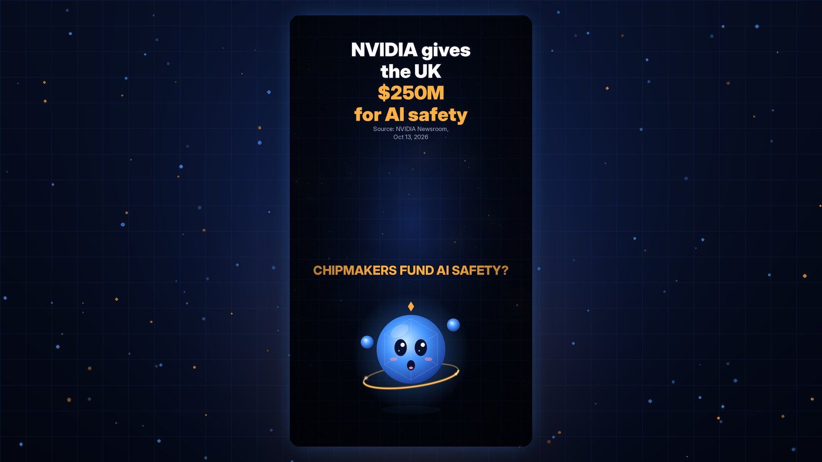 Gobi Daily title card about NVIDIA giving the UK $250 million in compute for AI safety, with Gobi below.